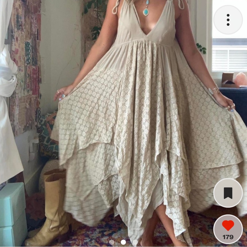 Free people hanky hem mid dress